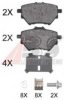 PEUGE 1609000680 Brake Pad Set, disc brake